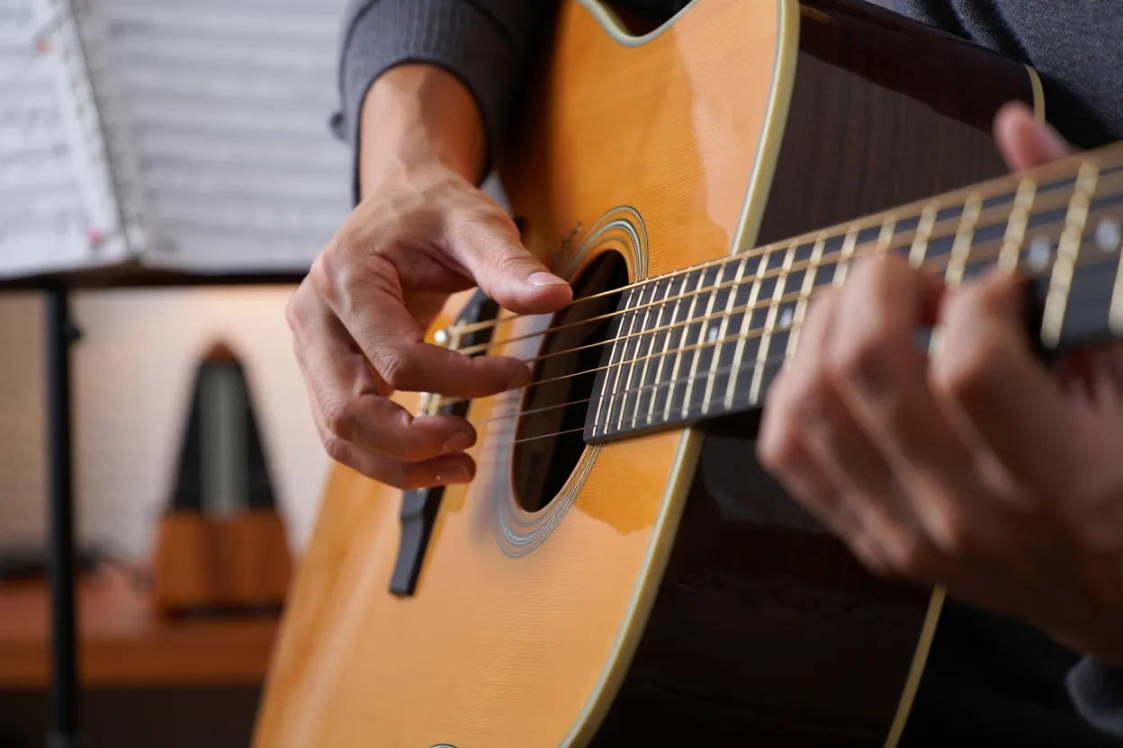 Guitar technique demonstration